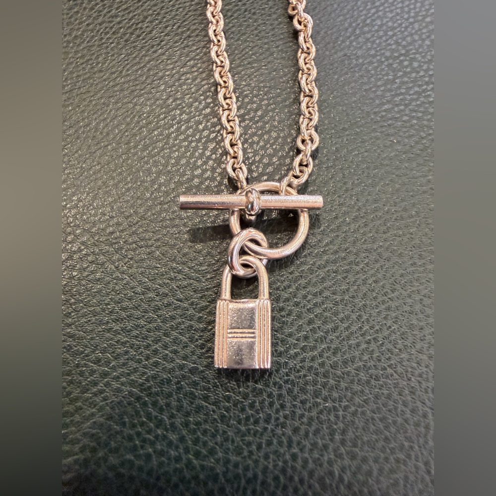 Hermes Kelly Cadenas toggle bracelet in sterling silver - Picture 3 of 5